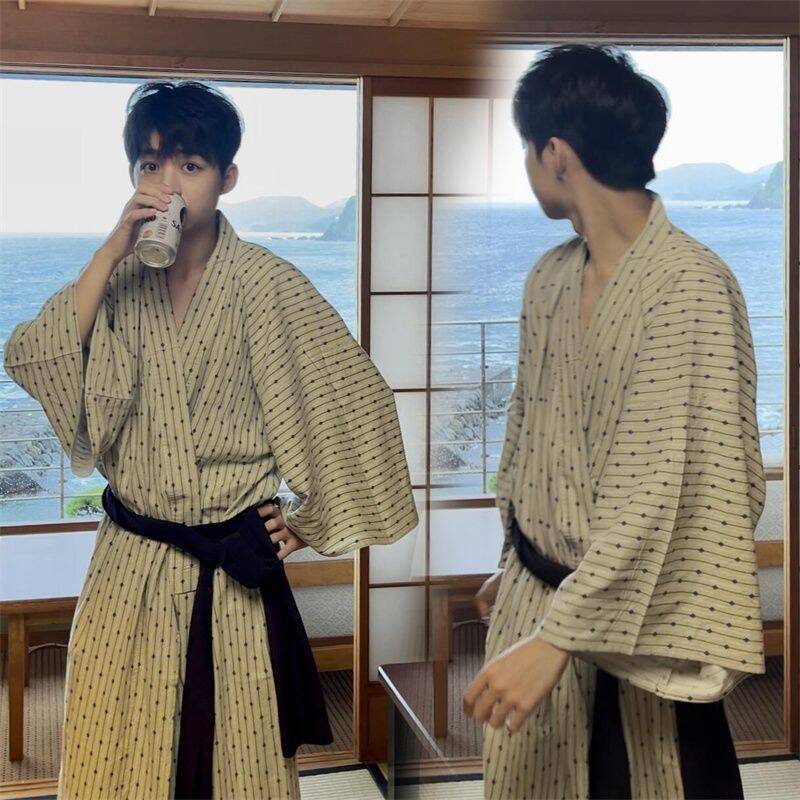 2025年新款日本和服武士长袍浴衣