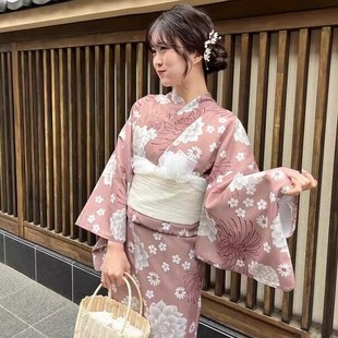 连衣裙 浴衣日系摄影改良少女和服拍照日式 神明写真传统服装 新款