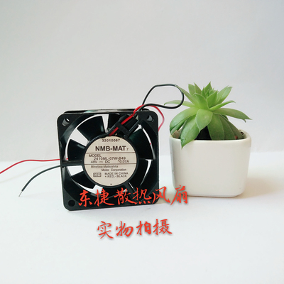 原装NMB 6025 DC 48v 0.07A型号2410ML-07W-B49双滚珠散热风扇6cm