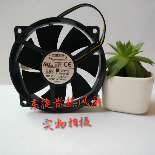 原装TT-9025A 9025 F129025SH 12V 0.25AMP 4线PWM 温控风扇