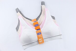 3件 宛妮082少女纯棉无海绵背心初中高中学生专用运动透气文胸 包邮