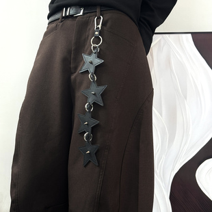 子挂饰装 链配饰亚文化包包挂件酷飒风腰间穿搭裤 饰 朋克街头裤 美式