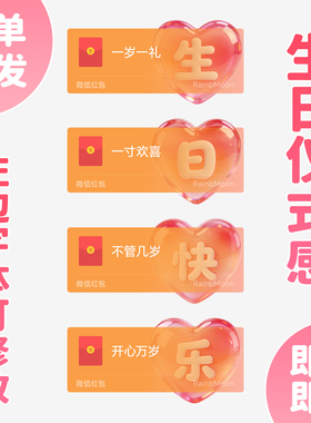 生日快乐红包封面微信老公我爱你WX皮肤仪式感动态音乐2026新款