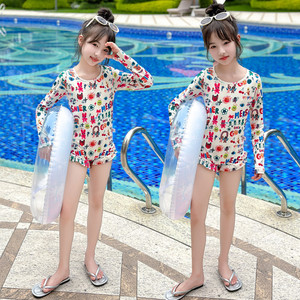 女童泳衣夏季2026新款儿童游泳衣夏季高颜值大童连体泳装绝美速干