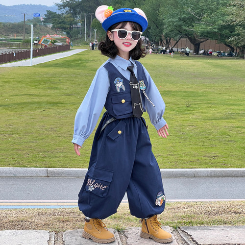 男女童套装疯狂动物城尼克狐狸演出服春秋朱迪警官儿童cos服装