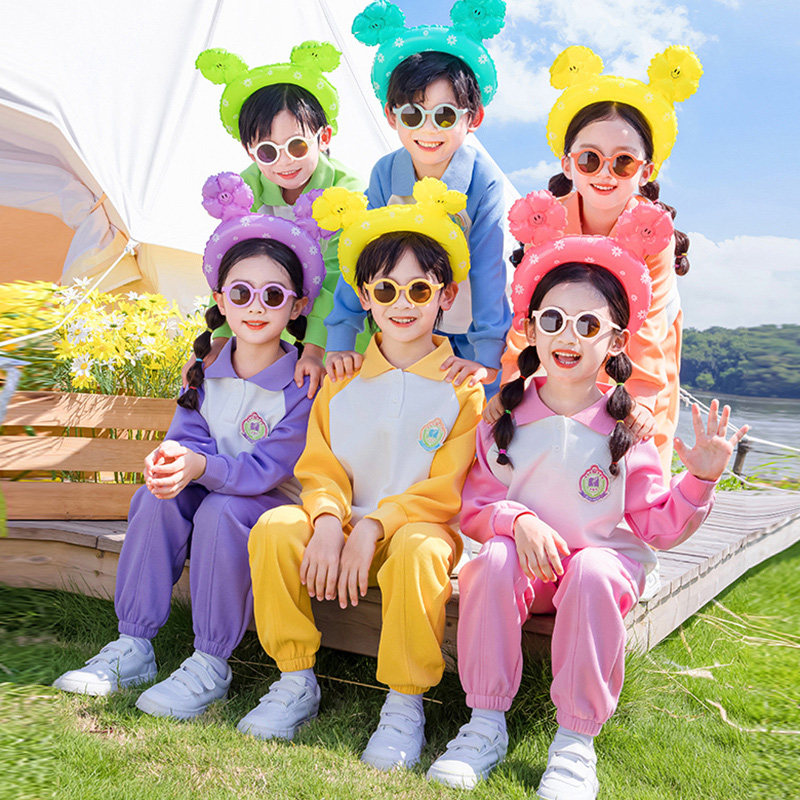 小学生校服班服秋冬新款休闲运动会套装男女童表演两件套演出服潮