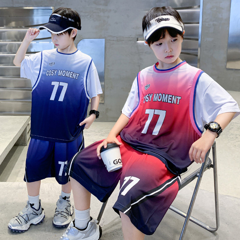 男童夏装篮球服套装2026新款中小儿童夏季速干球衣男孩运动服潮装
