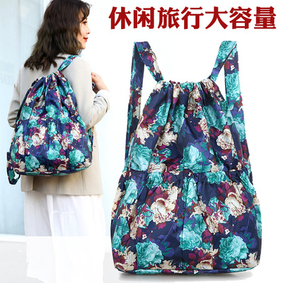 百搭运动双肩包女尼龙