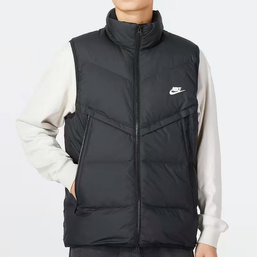 NIKE耐克 男子保暖立领上衣冬新款运动羽绒马甲背心DV1136-010