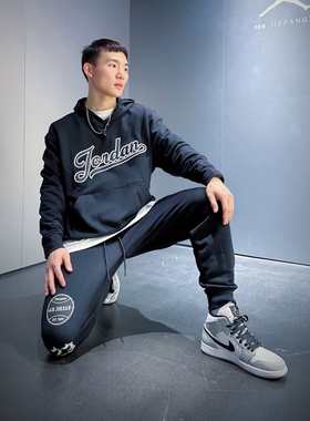Nike/耐克 JORDAN男子连帽运动休闲训练宽松毛圈卫衣 FN4614-010