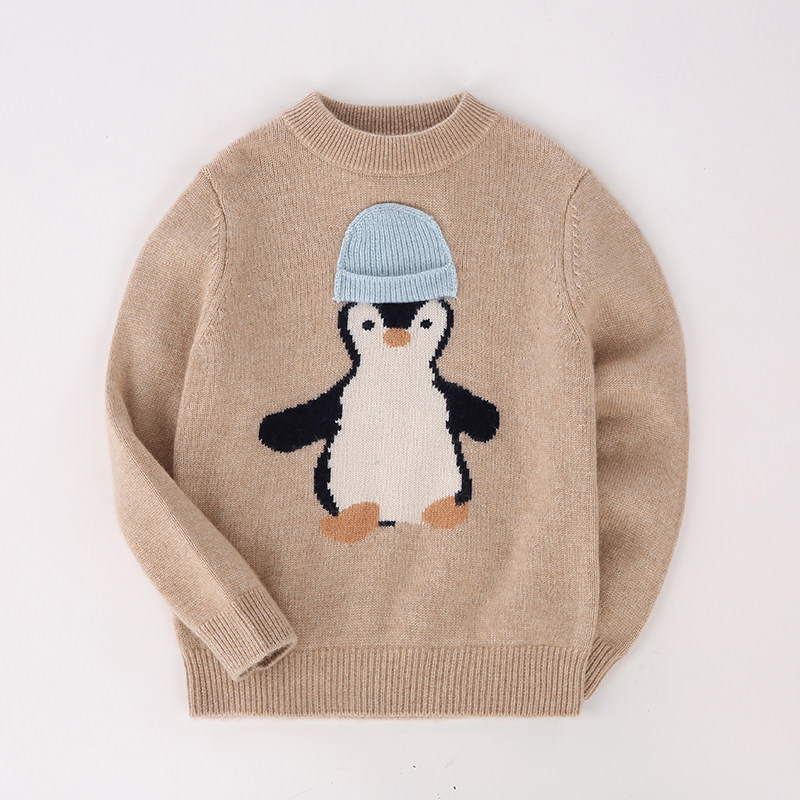 儿童羊绒衫男童卡通毛衣女童针织打底圆领秋冬款中小童羊毛衫加厚,童装/婴儿装/亲子装,毛衣/针织衫,淘宝优惠券,粉丝福利购,淘宝优惠卷