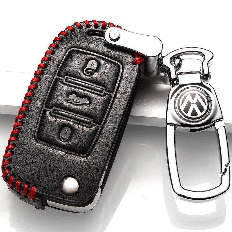 2018款大众速腾钥匙套一键启动2017款专用新速腾车钥匙包真牛皮扣