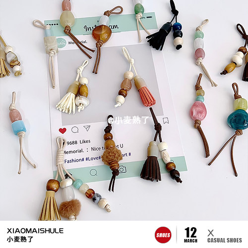 【小麦熟了】miu系手工串珠鞋扣配饰挂件德训袋鼠德训鞋DIY装饰