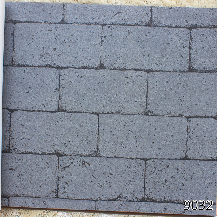 墙纸大砖纹 仿古文化 特色民族风 城墙土坯泥方砖 古青砖壁纸加厚