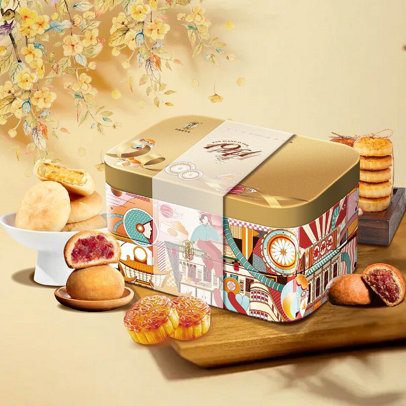 云南月饼礼盒潘祥记锦绣芳华1.月饼