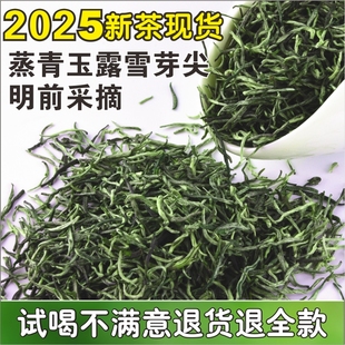 现货2025恩施芽毛尖特级富硒茶春绿茶明前250g玉露蒸青高山新茶叶