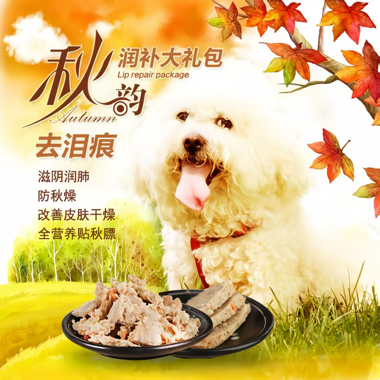 毛小汪大礼包成犬去泪痕自制狗粮