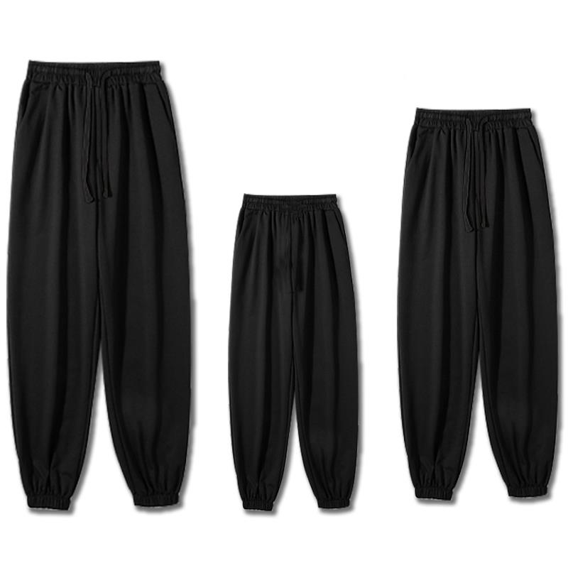 亲子装一家动口卫裤母母2209子2025新款秋冬季裤子四口休闲三运长