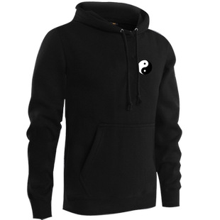 太极晨练功夫武术中国风文化加绒连帽卫衣男女带帽衫外套衣服冬装