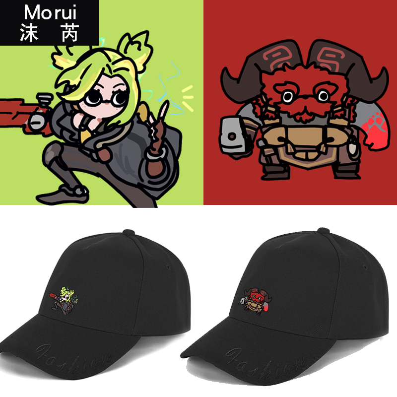 英雄游戏联盟奥恩山羊联名泽丽魔法猫咪悠米鸭舌帽子男女棒球帽