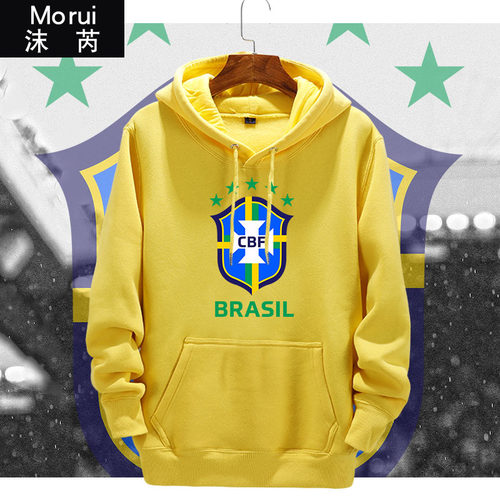 巴西国家队足球运动上brazil外套