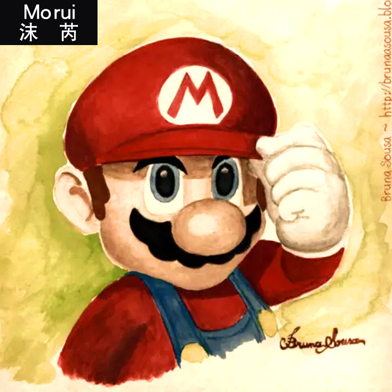 马里奥动漫任天堂fc游戏超级玛丽短袖t恤衫男女学生情侣装半截袖