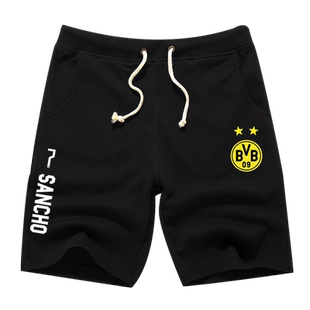 多特蒙德队足球运动短裤子男士休闲裤五分裤夏装季大黄蜂5分卫裤
