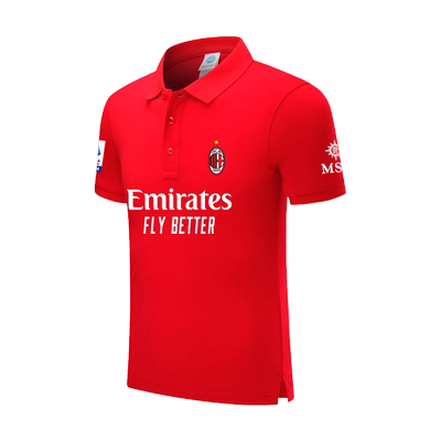 24-25赛季AC米兰队服polo衫
