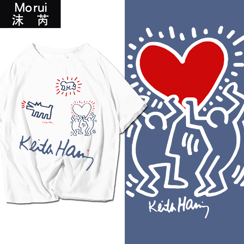 keithharing凯斯哈林潮ins短袖