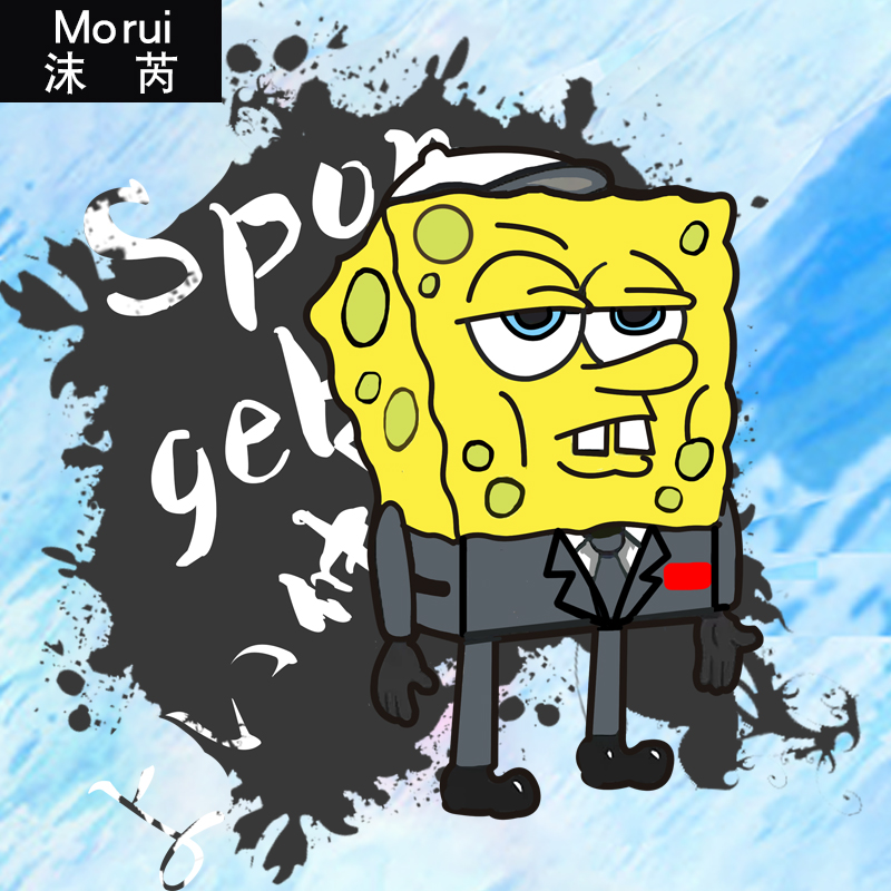 海绵宝宝派大星潮流卡通圆领卫衣