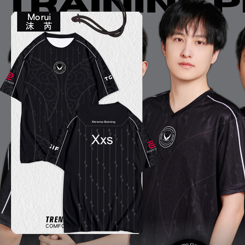 XG战队队服dota2刀塔Ti14速干T恤