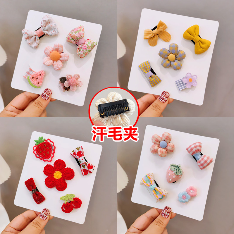 婴儿汗毛夹婴儿发饰宝宝胎毛发夹