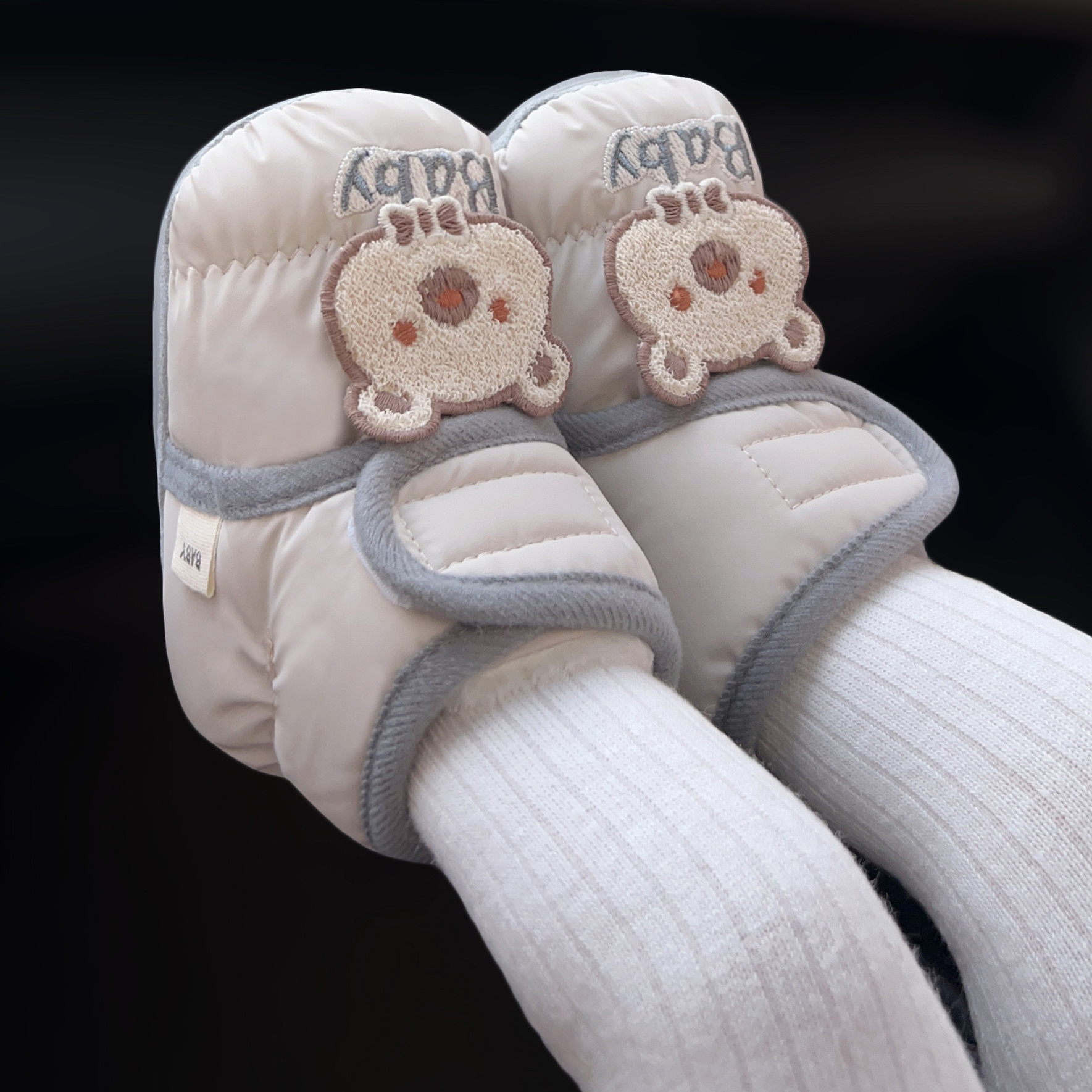 米嘟尔冬季婴儿鞋加男女宝宝软底