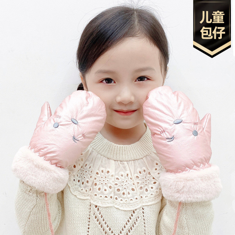 加绒加厚 全指手套 可爱休闲 舒适保暖