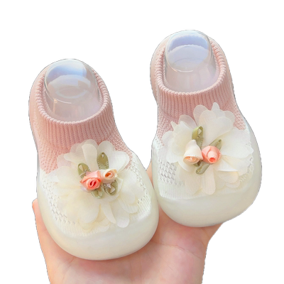 夏季宝宝网面地板鞋公主凉鞋学步