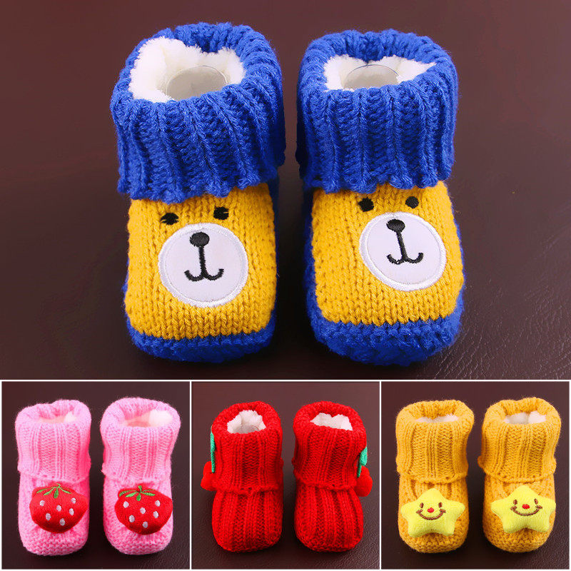 冬手工编织婴儿护脚宝宝毛线鞋加绒加厚保暖软底系带学步鞋步前鞋,童装/婴儿装/亲子装,防抓手套/护脚/护膝,淘宝优惠券,粉丝福利购,淘宝优惠卷