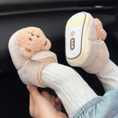 宝宝可爱棉鞋加绒软底保暖学步鞋