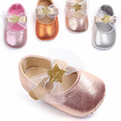 1岁女宝宝护脚鞋 百天鞋 子公主鞋 夏0 12个月婴儿鞋 软底学步鞋