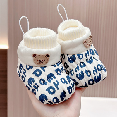 冬季婴儿加绒棉鞋软底男女宝宝鞋