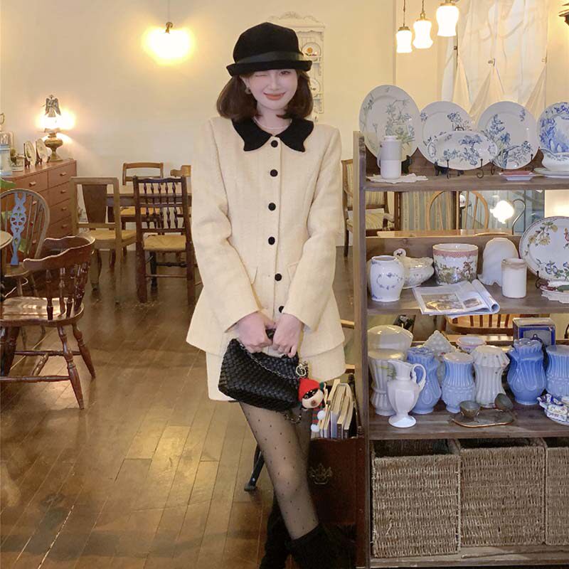 有里布2025秋冬季新款法式轻奢千金感小香风套装两件套女LJ0159,女装/女士精品,时尚套装,淘宝优惠券,粉丝福利购,淘宝优惠卷