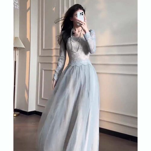 有里布2026春季新款富家千金女神范气质高级感法式连衣裙女D5292