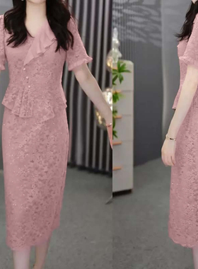 【爆款】【有里布】轻奢优雅气质女人味时尚显瘦百搭连衣裙D7736