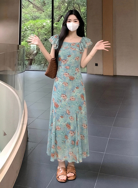 2026夏季新款有里布高端精致气质裙子名媛高级感收腰连衣裙D4935