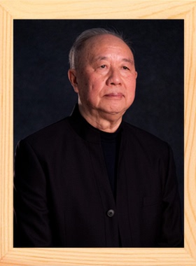 营养书画 天然实木有框画简约现代装饰画挂摆件 商界领袖 牟其中