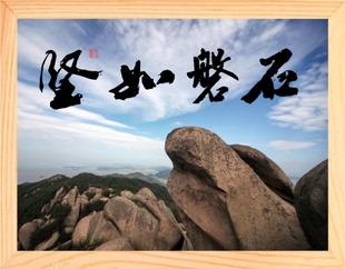 营养书画 天然实木有框画现代装饰画誓言摆件 爱情 友谊 坚如磐石