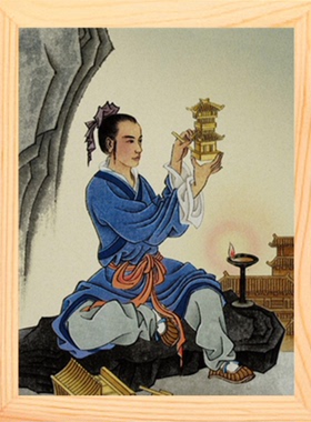 装饰画挂摆件榜样的力量鲁班