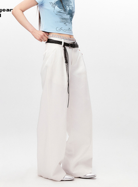 LINY LIBERTY 24SS 经典英伦西裤女休闲阔腿显瘦直筒拖地长裤