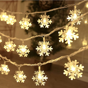 Snowflake LED Lights Christmas Decoration Home Xmas Tree Han