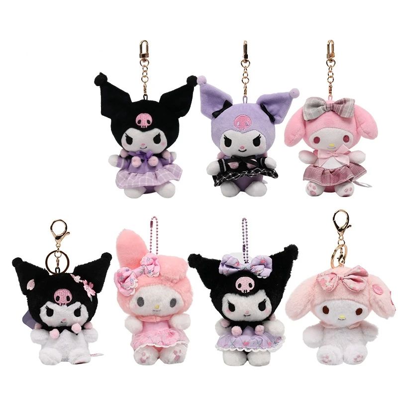 Sanrio Plush Toys Fantasy Cinnamoroll Kuromi Pendant Bag Acc