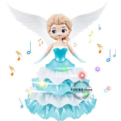Dancing Princess Toys for Girls,Electric Cars Angel Doll wit